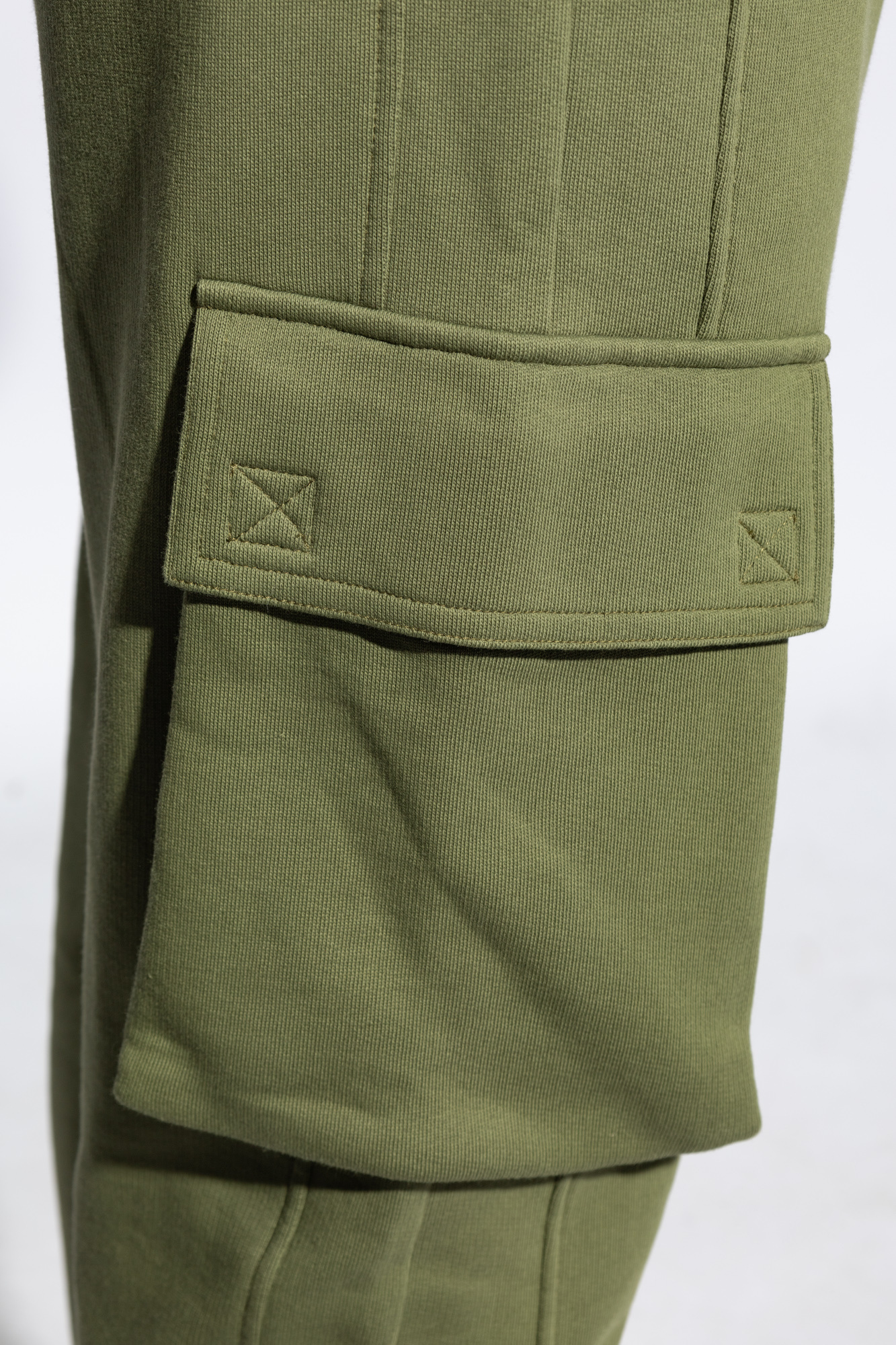 新品】BALMAIN Green/コットンジョガーパンツ XS